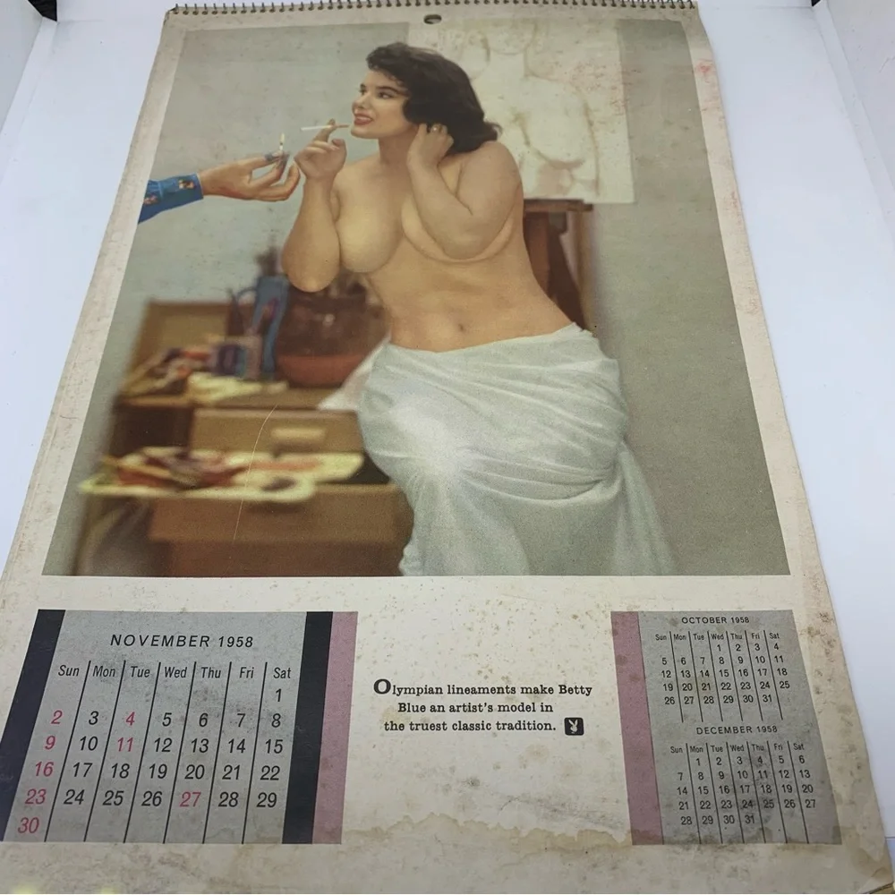 1958 Playboy Playmate Calendar !